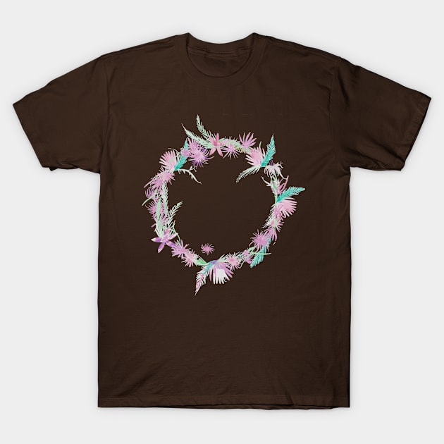 Palm wreath T-Shirt by craftcartwright